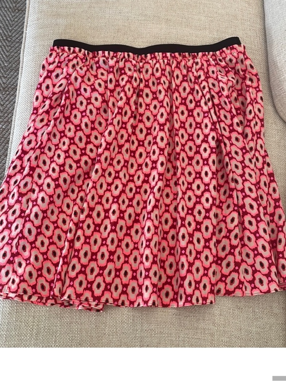 NWT Kate Spade Posy Ikat Elastic Skirt XL